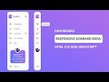 Responsive Sidebar in HTML CSS and Javascript | Dashboard Sidebar Menu