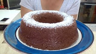 BIZCOCHO DE CHOCOLATE SIN AZUCAR/ SIN HARINA/ Silvana Cocina ❤