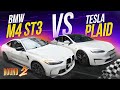 Кто быстрее BMW M4 или TESLA PLAID? Гонки M4 G82 ST3 vs TESLA PLAID vs 340 Stage 4