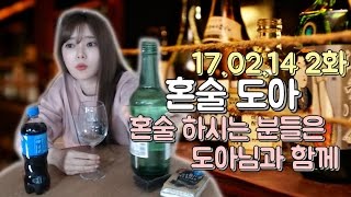 도아의나라♣ 혼술도아 2화 혼자 술드시는 분들은 도아님과 함께~ 17.02.14 drink mukbang