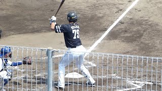 渡邊陸２回表打席【2022年4月19日 ソフトバンクホークス対中日ドラゴンズ プロ野球 2軍ファーム戦 ウエスタンリーグ ナゴヤ球場】