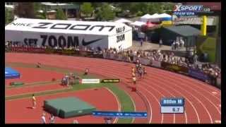 Fenomenal Nijel Amos. 800 m M. Eugene. DL-2014