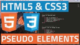 HTML5 and CSS3 beginner tutorial 23 - Pseudo Elements