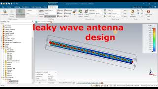 leaky wave antenna using cst