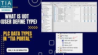 What is PLC Data Type(UDT). How to use it. TIA Portal