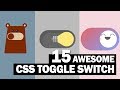 15 Awesome CSS Toggle Switch Ideas You Should See