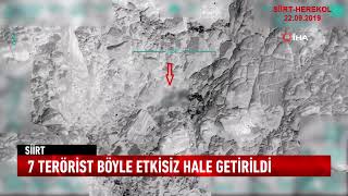 7 teröristi silahları ile birlikte etkisiz hale getirdi