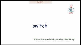 2.1.10. switch case explained with a java program in TELUGU