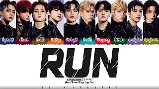 TREASURE - 'RUN' Lyrics [Color Coded_Han_Rom_Eng]
