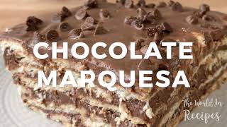 Venezuelan Chocolate Marquesa, No-Bake Cookie Cake