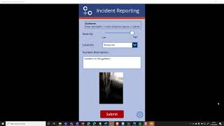 Demo 1 - Incident Reporting with Power Platform - image capture