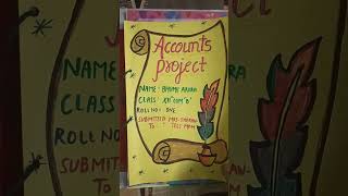 class 12 account project on journal, ledger, trial balance