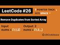 Remove Duplicates from Sorted Array | Optimal Two Pointer Approach 🔥 | LeetCode Explained (JS)