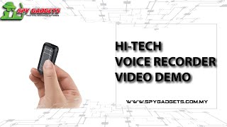 Hi-Tech Voice Recorder Video Demo