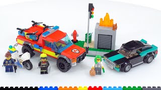 LEGO City Fire Rescue & Police Chase 60319 review! Grab bag of vehicles for the 5+ age range