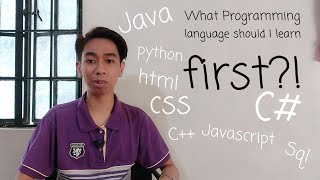 How to choose your first programming language? | BSIT student #josiahdoestech