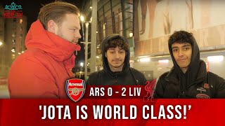 'Jota Is World Class' | Arsenal 0-2 Liverpool | Hussain \u0026 Ali