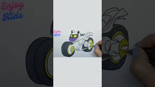 Batwheels Bibi Coloring | Coloring Videos #painting #enjoykids #batwheels