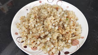 किसलेला बटाटा वापरुन साबुदाणा खिचडी | Sabudana Khichadi Recipe In Marathi | Sago Recipe