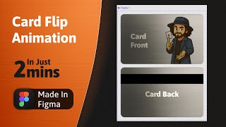 Card Flip Animation in Under 2 Minutes | Superfast Figma Tutorial #figmatutorial #card #prototype