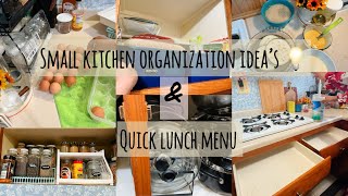 Kitchen Goals: Small Space Organization & Quick lunch Idea | Bihari Couple in USA Vlog |daily vlog