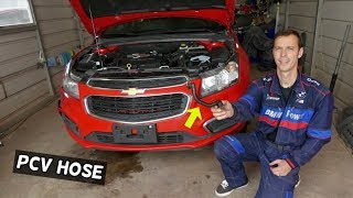 PCV HOSE REPLACEMENT CHEVROLET CRUZE CHEVY SONIC. VACUUM LEAK FIX