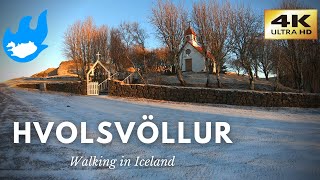 Iceland Walking Tour - Hvolsvöllur [4K]