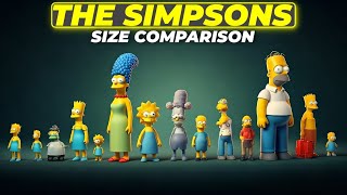 The Simpsons Characters Size Comparison 3D | Height Comparison 3D