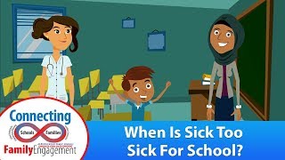 When Is Sick Too Sick For School?