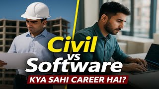 Civil Engineer 💰 vs Software Engineer 💻 - Which is Best | Salary, Growth & Future Career Comparison