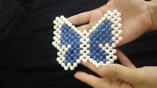 طريقه عمل شنطه اطفال فراشه💙 how to make a beaded bag for kids