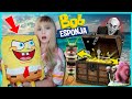 🚫 ABRO MUÑECO ATERRADOR de BOB ESPONJA!! 😱🍔⚓️ *No creerás lo que encontré adentro del cofre*