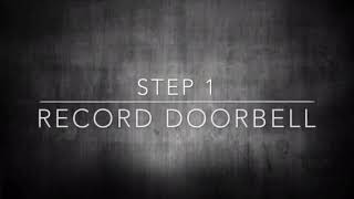 Door bell cue for mat training your dog