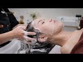 asmr she got the premium head spa in hanoi vietnam nha nang spa