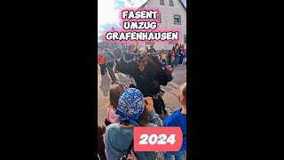 Fasent Umzug in Grafenhausen (Kappel-Grafenhausen) Ortenau am 13. Feb. 2024