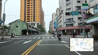 台中街頭 2022-4-7 五常街-五權路-民權路-向上路-河南路-大墩十二街-惠中路-大墩十一街-文心路-公益路-民權路-梅亭街-華中街-英才路-中清路...