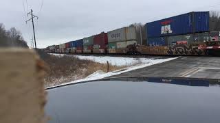 CN 2917 GE ES44AC leading a Stack Train to Fond Da Lac.