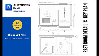 RESTROOM DETAIL เขียนแบบขยายห้องน้ำ #bim #revit