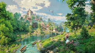 Beautiful Medieval Fantasy Music - [ Riverside Town, Foresta Village ]  Vol. 56