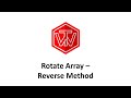 Rotate Array | LeetCode 189 (Reverse Method) | Coding Interview Tutorial