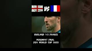 Inggris vs Prancis cuplikan gol piala dunia Qatar 2022 #shorts