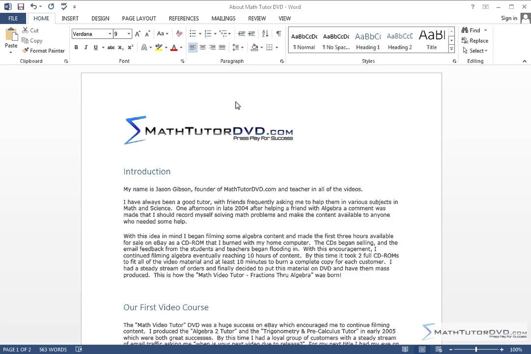 Lesson 4 Saving Documents Microsoft Word Tutorial Math Tutor