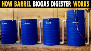 How does Barrel Biogas Digester system works..!