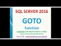 Goto in SQL Server | plsql goto examples