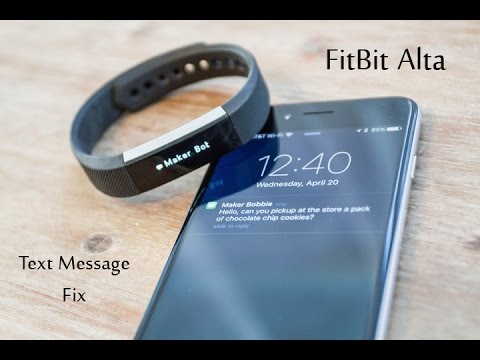Fitbit Alta Text Message Display Issue Fitbit Alta Text Message Display Issue