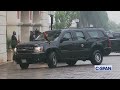 Rain for Biden and motorcade after meeting Angola President João Lourenço (12-3-2024)