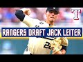 Jack Leiter DRAFTED by the Texas Rangers with the #2 overall pick in the 2021 MLB Draft!!