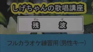 「残波」しげちゃんの歌唱レッスン講座 / 天童よしみ・男性用カラオケ（＋４）