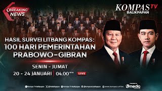 Survei Litbang Kompas, 100 Hari Kerja Prabowo - Gibran