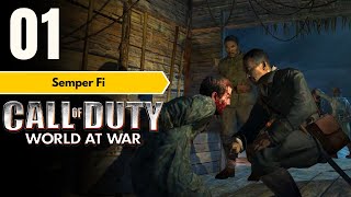 Semper Fi - Mission 1 | Call of Duty : World At War | Gameplay - No Commentary